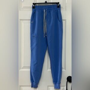 Figs XXS Petite high waisted joggers ceil blue